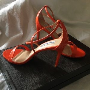 Steve Madden 8.5 Orange Strap Heels